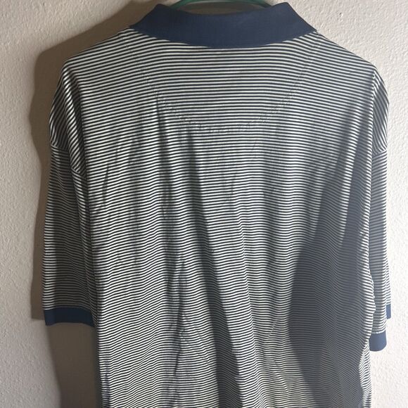 Peter Millar Golf Polo Pinehurst Collection L Blue & White - Picture 12 of 15